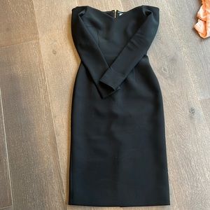 Off shoulder black dress